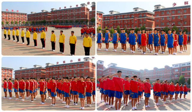 河南少林小龙武校武教全托部:阶段性散打教学工作成果展示顺利举行